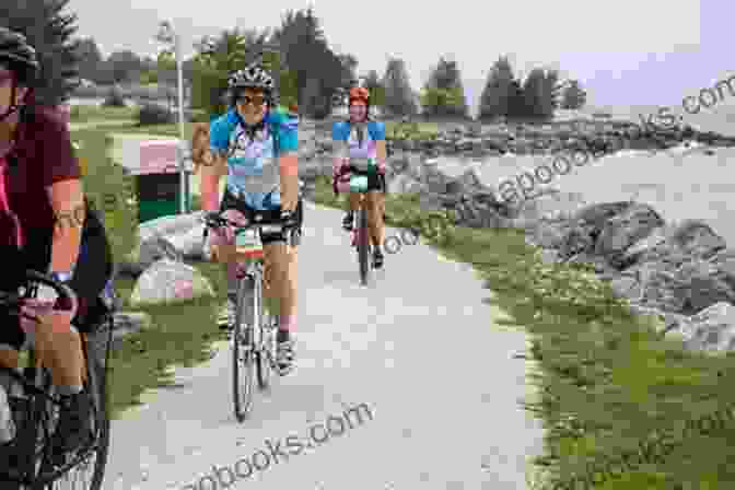 A Cyclist Riding Along The Scenic Great Lakes Waterfront Trail With A Lake View Cycling In Northern Ontario Thomas E Alexander