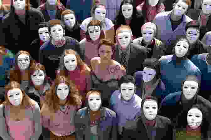 A Group Of People Standing In A Crowd, Their Faces Obscured By Masks, Representing The Search For Meaning In A Disquieting World. Worrisome Creatures: Poems Kate Sweeney