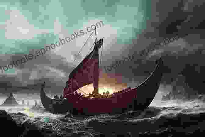 A Majestic Viking Longship Sails Through A Stormy Sea Flesh Fangs Fjord: Ing The Viking (Realms Of Parlous : Tales Of Vinterius Tavern Ing The Viking)