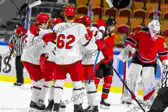 A Photo Of Hockey Players Celebrating A Goal, Capturing The Intensity And Excitement Of The Sport. The Playmaker (Players On Ice 1)