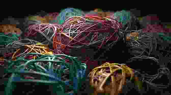 A Tangled Mess Of Linen Threads, Symbolizing The Complexities Of Codependency Linen: A Metaphor Of Codependency