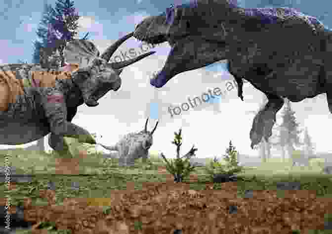 A Triceratops Facing Off Against A Pack Of Velociraptors In A Cretaceous Forest A Dinosaur Game R Eugene Pearson