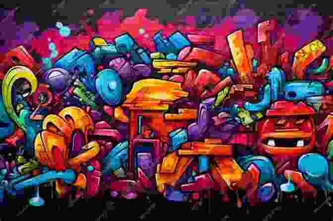 A Vibrant Graffiti Artwork Adorns A Brick Wall, Depicting Intricate Letters And Bold Colors, Capturing The Essence Of Hip Hop Culture. The Art Album: Exploring The Connection Between Hip Hop Music And Visual Art