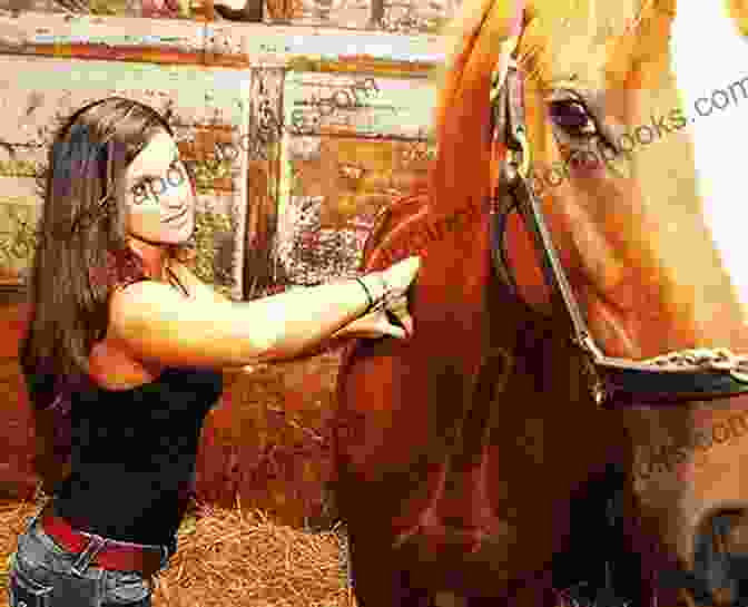 A Woman Massaging A Horse Kinesiology Taping For Horses: The Ultimate Guide To All You Need To Know About Horse Massage Equine Fitness Exercise And Adequate Health