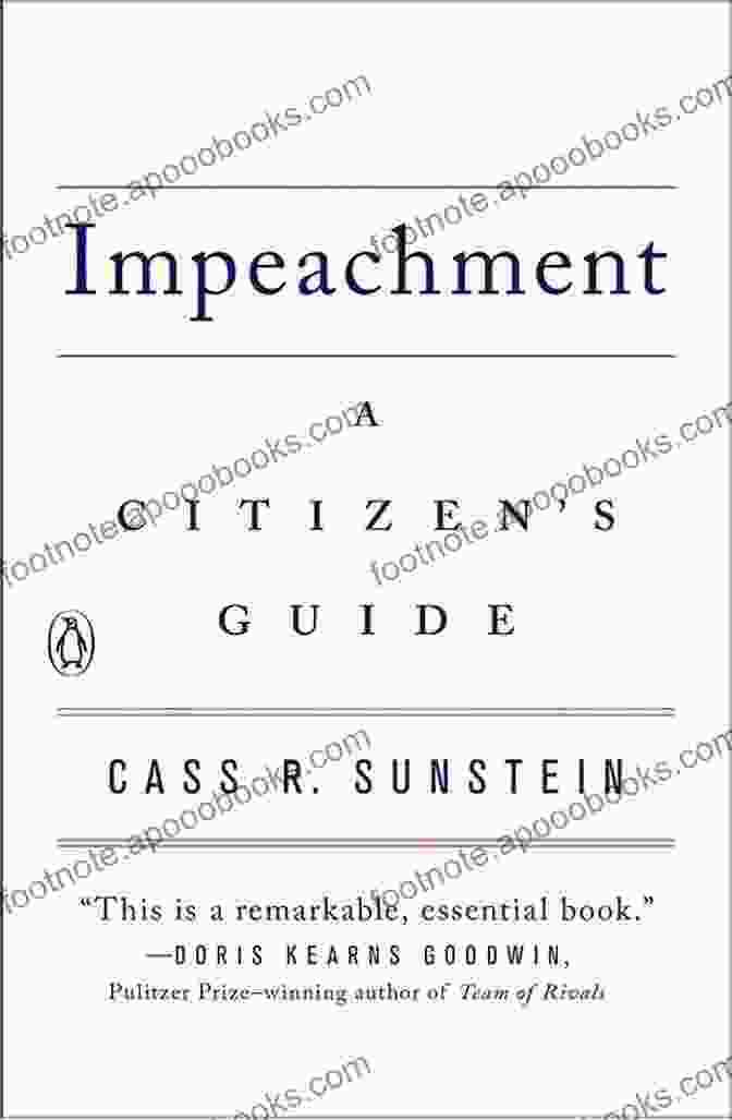 Cover Of 'Impeachment: A Citizen's Guide' By Cass Sunstein Impeachment: A Citizen S Guide Cass R Sunstein