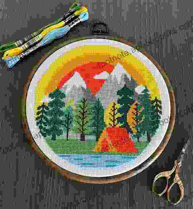 Cross Stitch Pattern Camping Gnome Counted Cross Stitch Cross Stitch Pattern: Camping Gnome: Counted Cross Stitch