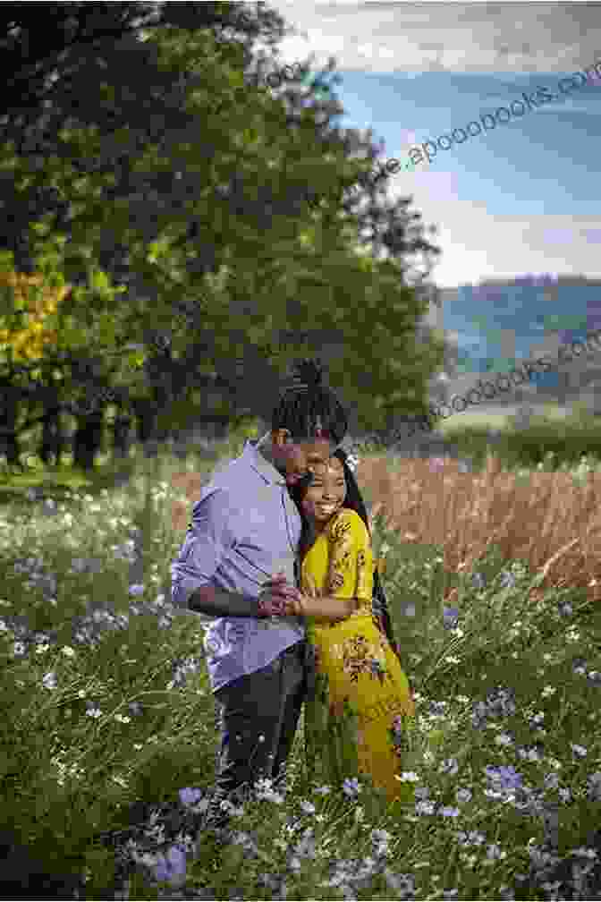 Elizabeth And Charles Embracing In A Field Of Flowers The Kissing Garden: An Intriguing Romantic Set In The English Countryside After World War One