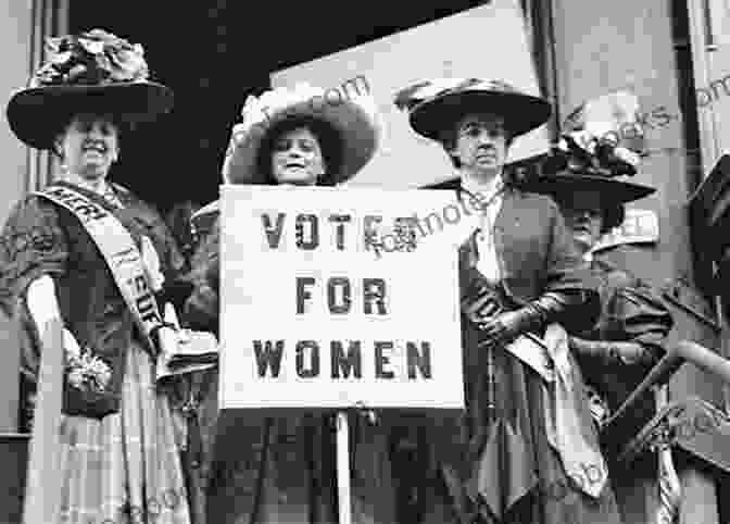 Historic Photograph Of Suffragettes Marching For The Right To Vote. Struggle And Suffrage In Glasgow: Women S Lives And The Fight For Equality