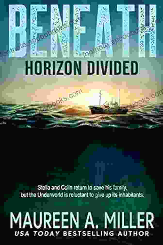 Horizon Divided Book Cover, Featuring A Silhouette Of A Woman Against A Divided Horizon HORIZON DIVIDED (BENEATH 2) Maureen A Miller