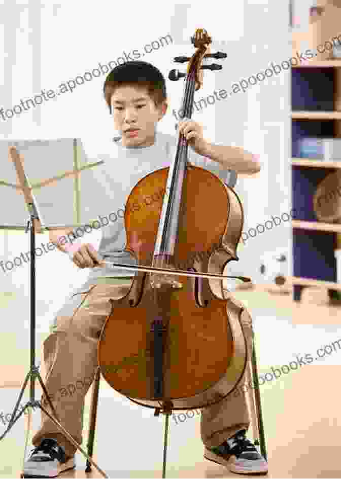 Image Of A Beginner Cellist Practicing With Passion Cello Time Group: A Comprehensive First Method For Beginner Cellists