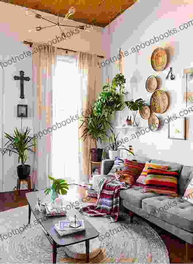 Intricate Macrame Wall Hanging In A Cozy Bohemian Living Room Macrame Patterns: How To Crochet Lovely Macrame For Your Home