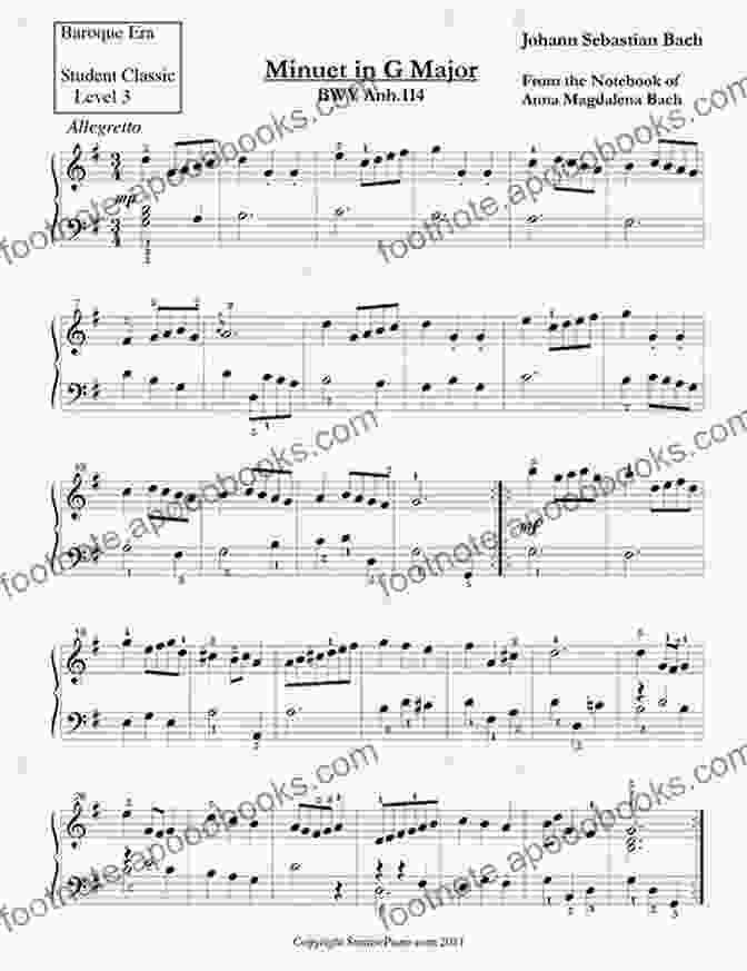 Minuet In G Major Sheet Music Musical Impressions 1: 11 Solos In A Variety Of Styles For Early Elementary To Elementary Piano