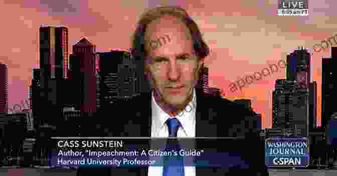 Photo Of Cass Sunstein, Author Of 'Impeachment: A Citizen's Guide' Impeachment: A Citizen S Guide Cass R Sunstein