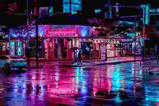 Rainy Streets Of Seattle, Dotted With Neon Lights Rain City Lights: A Novel