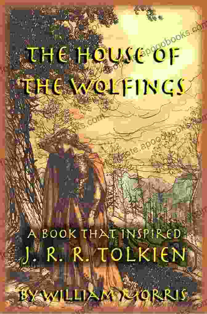 The House Of The Wolfings Book Cover, Showcasing A Fierce Viking Warrior Against A Backdrop Of Icy Mountains The House Of The Wolfings