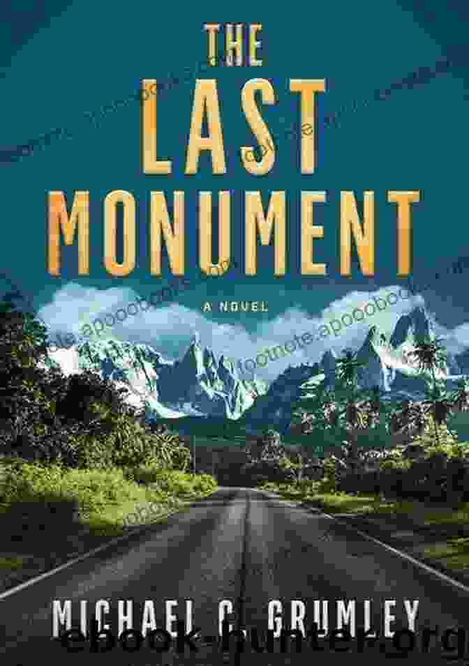 The Last Monument Book Cover Featuring A Crumbling Ancient Statue The Last Monument Michael C Grumley