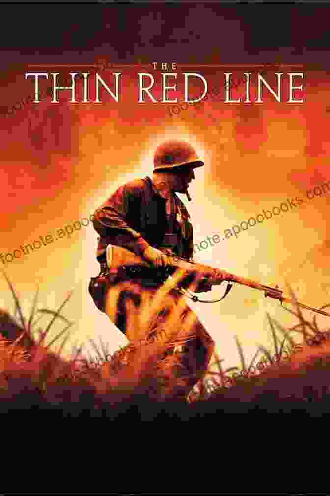 The Thin Red Line Film Poster, Depicting Soldiers Crawling Through A Field, Conveying The Intense Combat Of Guadalcanal The Thin Red Line (The World War II Trilogy 2)