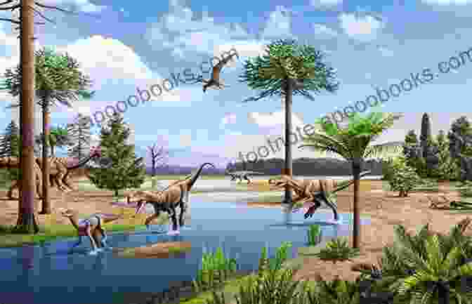 Triassic Dinosaurs Wandering Through A Lush Forest A Dinosaur Game R Eugene Pearson