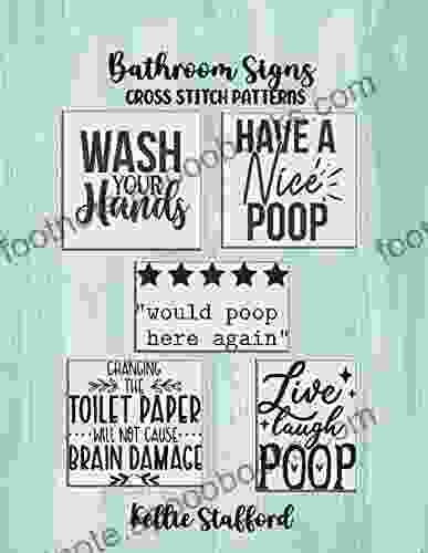 Bathroom Signs Cross Stitch Patterns